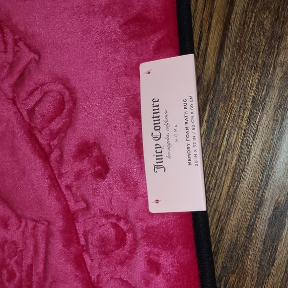 Juicy Couture Fuchsia Plush Bath Rug - 20x32 - Picture 5 of 6